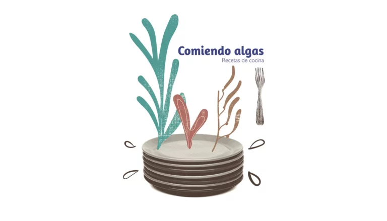 Portada del libro de cocina gratuito: Comiendo algas