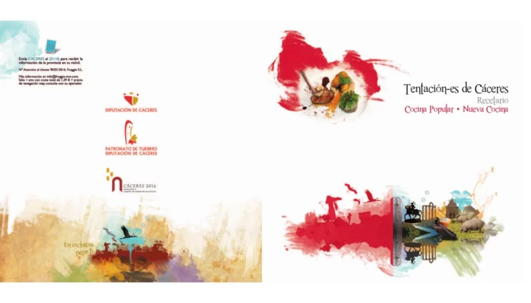 Portada del libro de cocina gratuito: Recetario tentación-es de Cáceres