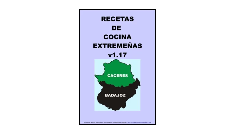 Portada del libro gratuito: Recetas de cocina extremeñas