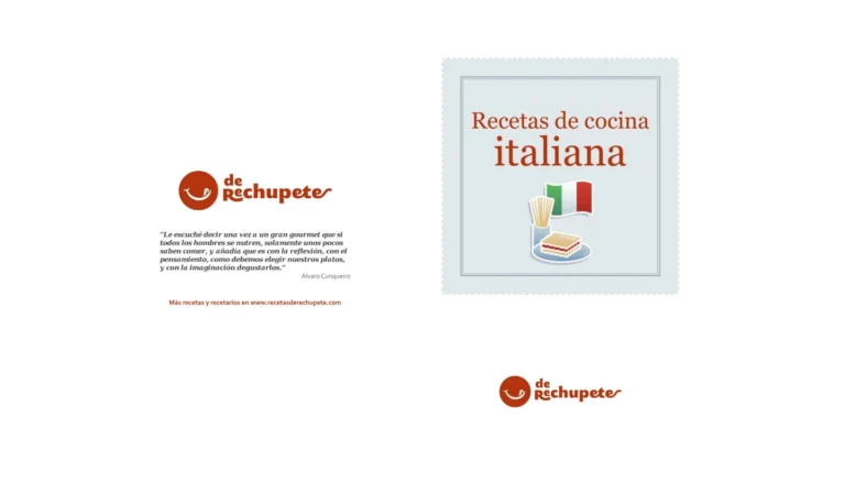 Portada del libro gratuito: Recetas de cocina italiana deRechupete