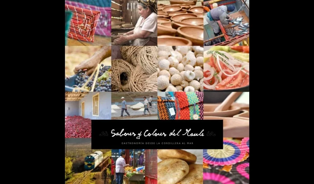 Portada del libro de cocina gratuito: Sabores y colores del Maule