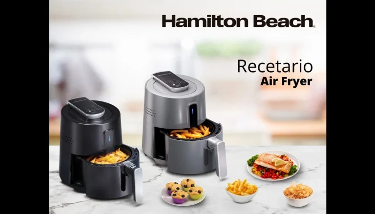 Portada del libro de cocina gratuito: Recetario air fryer Hamilton Beach