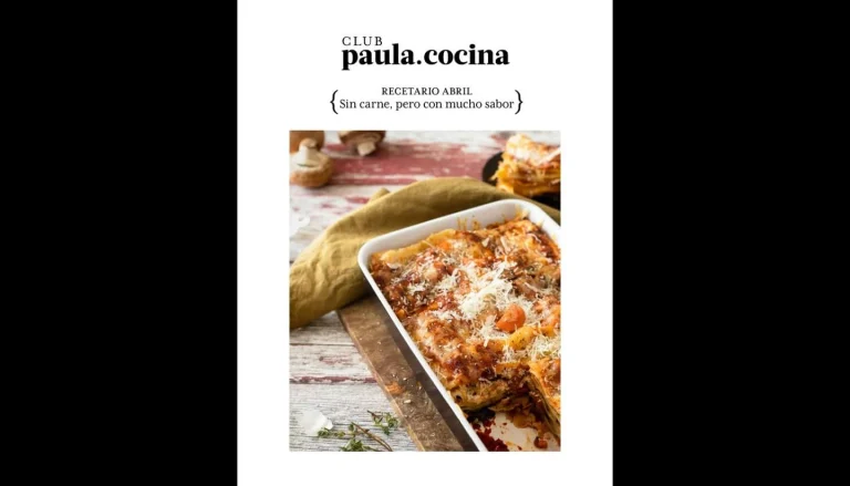Portada del libro de cocina gratuito: Recetario club Paula cocina abril 2025