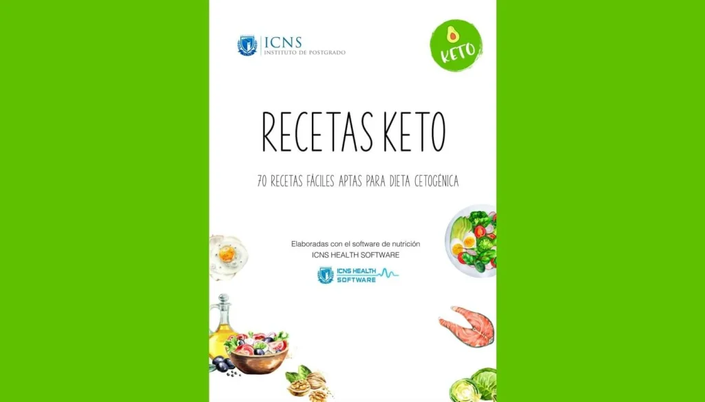 Portada del recetario de cocina gratuito: Recetas keto. 70 recetas fáciles aptas para dieta cetogénica