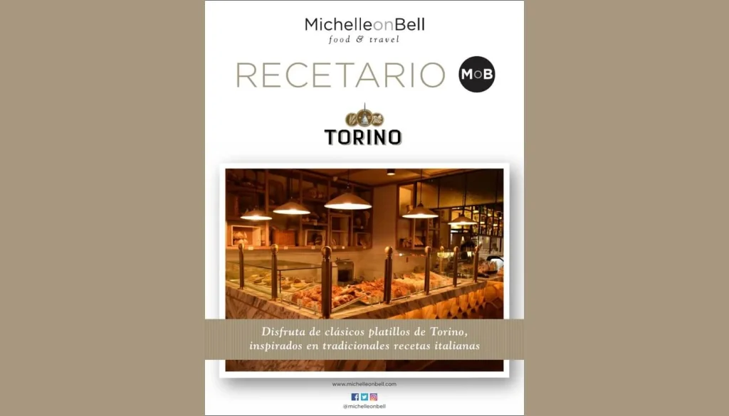 Portada del libro de cocina gratuito: Recetario Torino