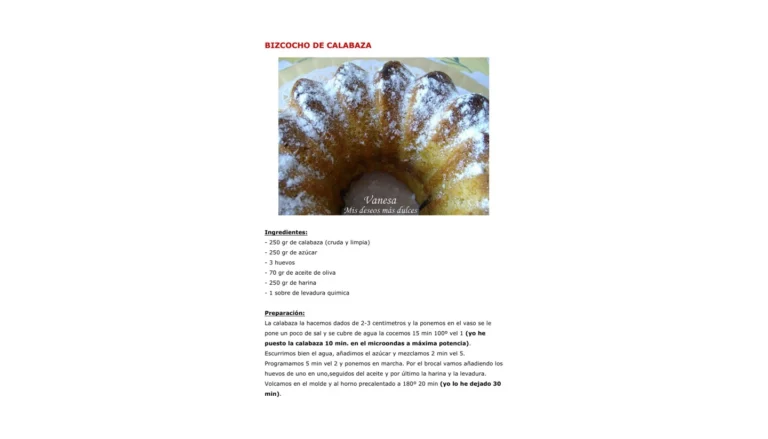 Portada del libro de cocina gratuito: Recetario de bizcochos