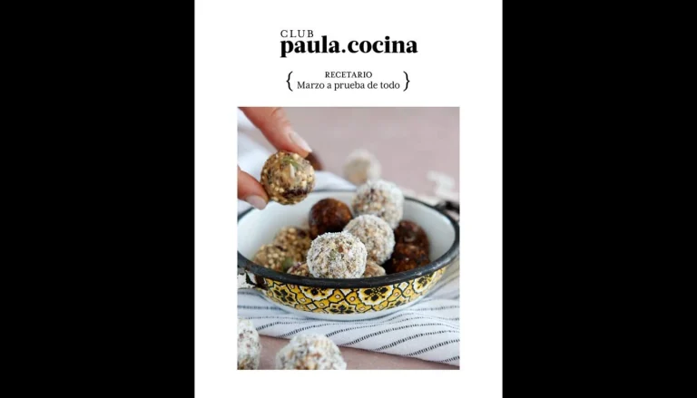 Portada del libro de cocina gratuito: Recetario club Paula cocina marzo 2025