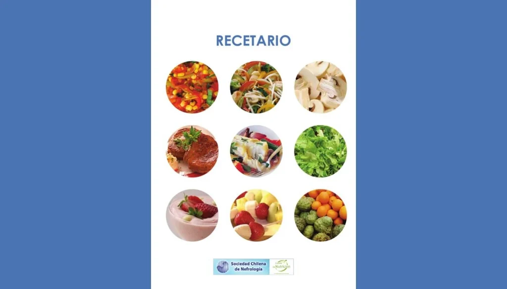 Portada del libro de cocina gratuito: Recetario de la Sociedad Chilena de Nefrología